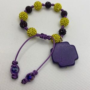 Purple And Yellow Bracelet
